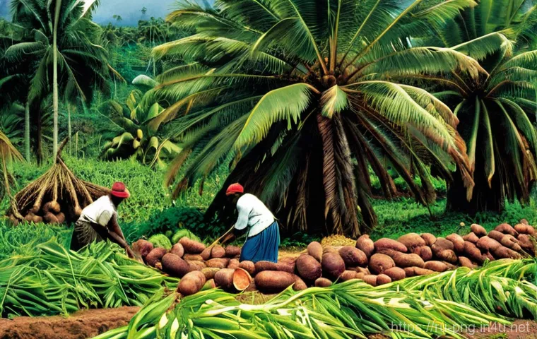 파푸아뉴기니 로컬 음식 소개 - **Prompt 2: Coastal Kokoda Preparation in Papua New Guinea**
    "A serene and authentic scene on a ...